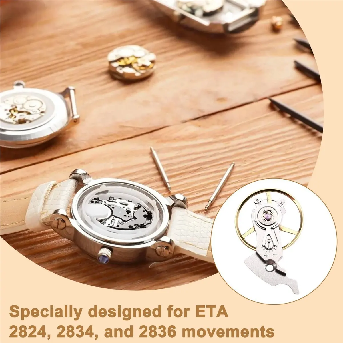 Балансировочное колесо для механизмов ETA 2824 2834 2836. Основная запасная часть для часовщиков.