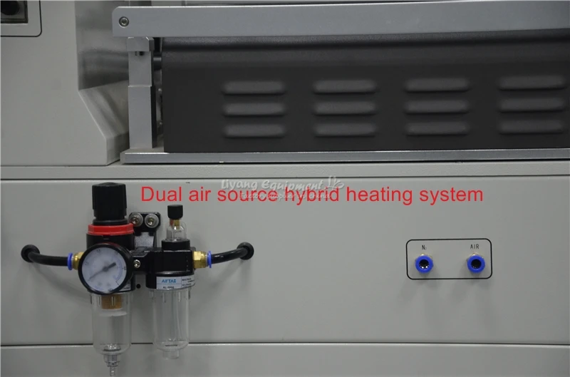 LY-G950 8000W Semi-automatic 3 Zones Max 63x61cm Big Area Hot AIR Gas 3 in 1 mix Heating Align BGA Rework Station 220V