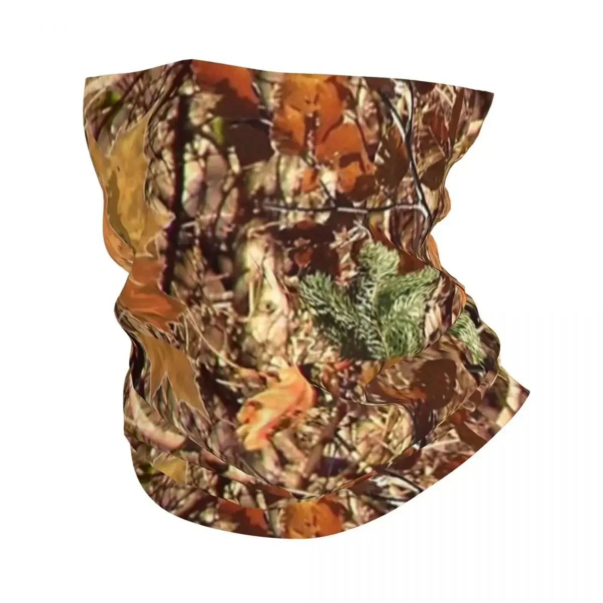 Fall Camo Hunter Camouflage Bandana Neck Gaiter Printed Balaclavas Wrap Scarf Multi-use Headwear Running Unisex Adult Windproof