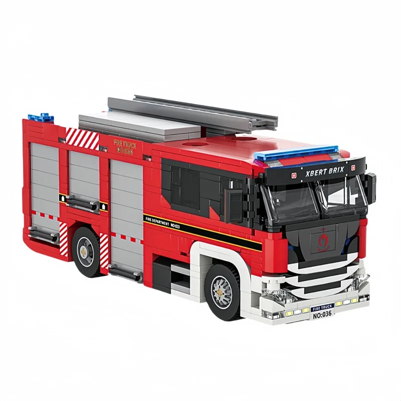 

KNEW BUILT Building Block Toys Vehicle Bus Fire Truck-Boys Favorite Traffic Car,Puzzle Toy for Kids,DIY Assembly Birthday Gifts