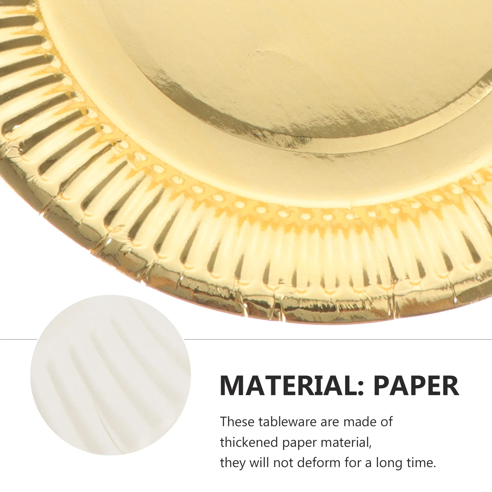 

20pcs Party Disposable Dessert Plates Dessert Dish Round Tableware For Gathering Home Restaurant Use Simple Plates