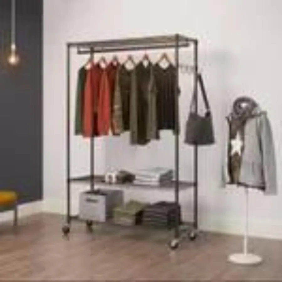 

TRINITY Bronze Rolling Garment Rack