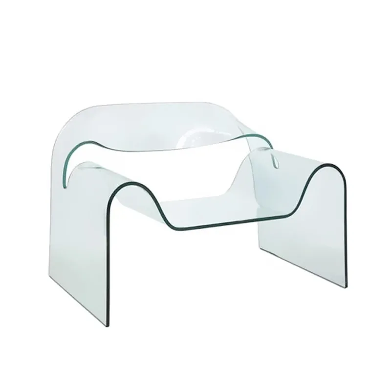 

Nordic minimalist designer leisure chair acrylic transparent crystal chair model room creative single sofa ghost chair