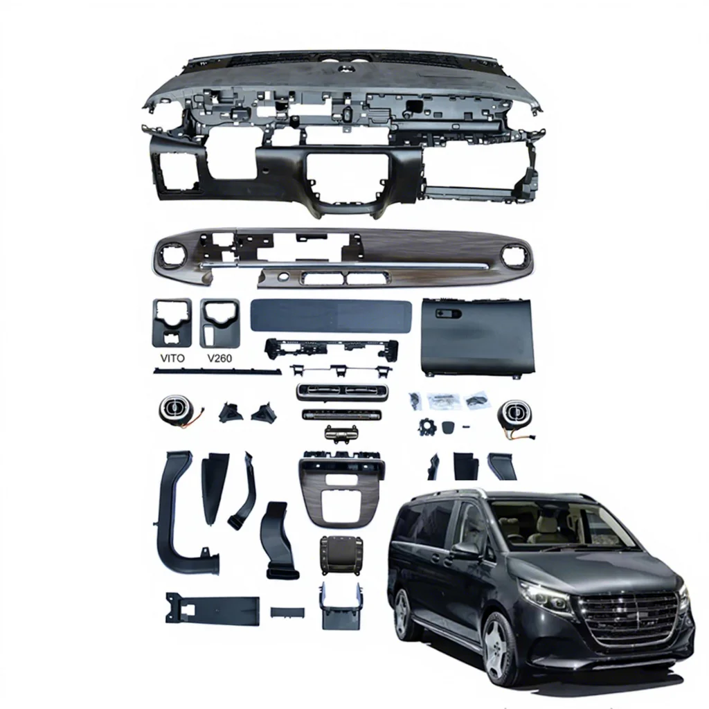 

For 16-23 & V300 24-model Dual-Screen Interior Kits Upgraded Leather Cover for Instrument Panel 25V-class