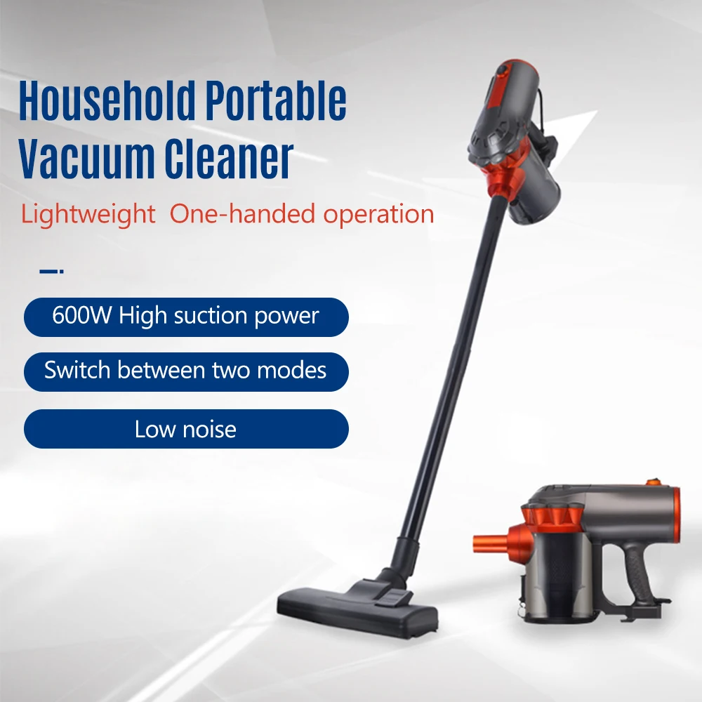 Wired vacuum cleaner Household Handheld 6m power cord Portable Small 18KPA Wet and Dry Dual Use 600W High Power Vacuum Machine