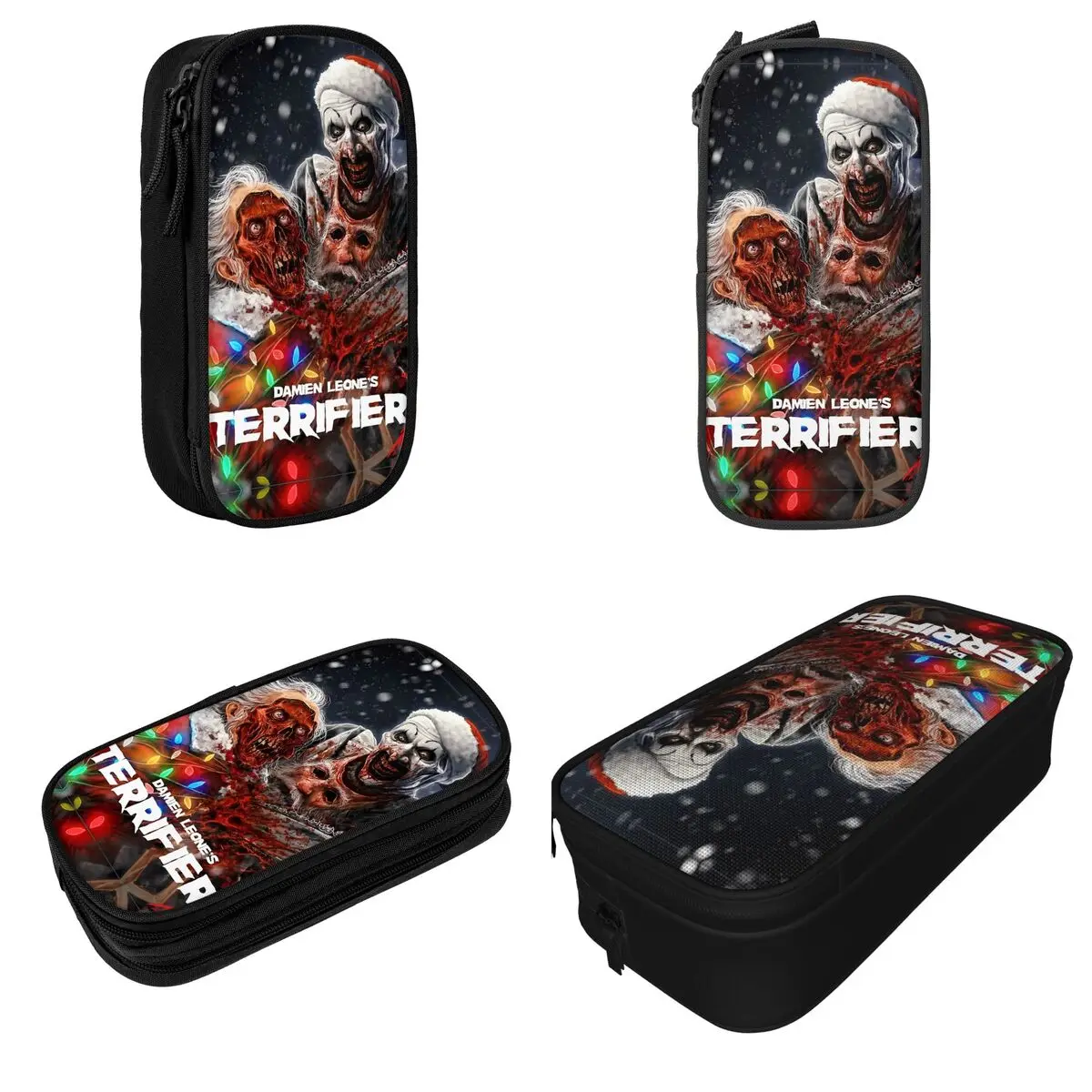 Terriifier 3-horrorfilm etui Etuis Penbox voor studenten Grote capaciteit tas Kantoor Rits Briefpapier