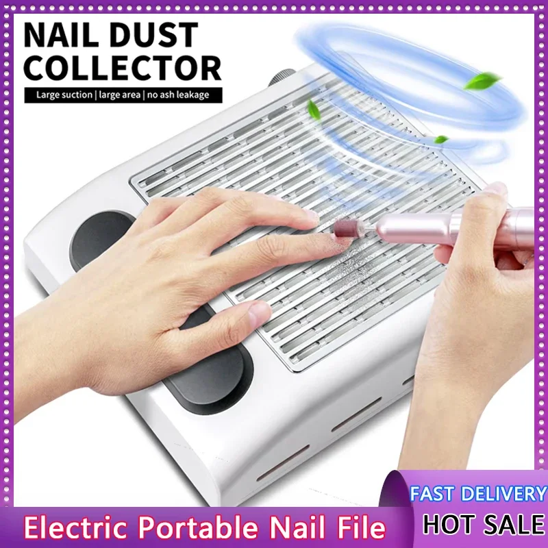 

Powerful Nail Dust Collector Strong Suction Nail Vacuum Cleaner for Nails Acrylic Low Noise Professional Manicure Dust Collector