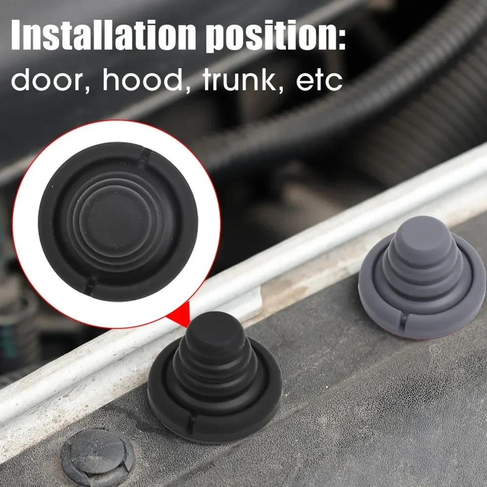 Car Door Shock Absorber Cushion Silicone Anti Collision Pad Sticker Auto Hood Rear Trunk Reduce Noise Crashproof Airbag Buffer