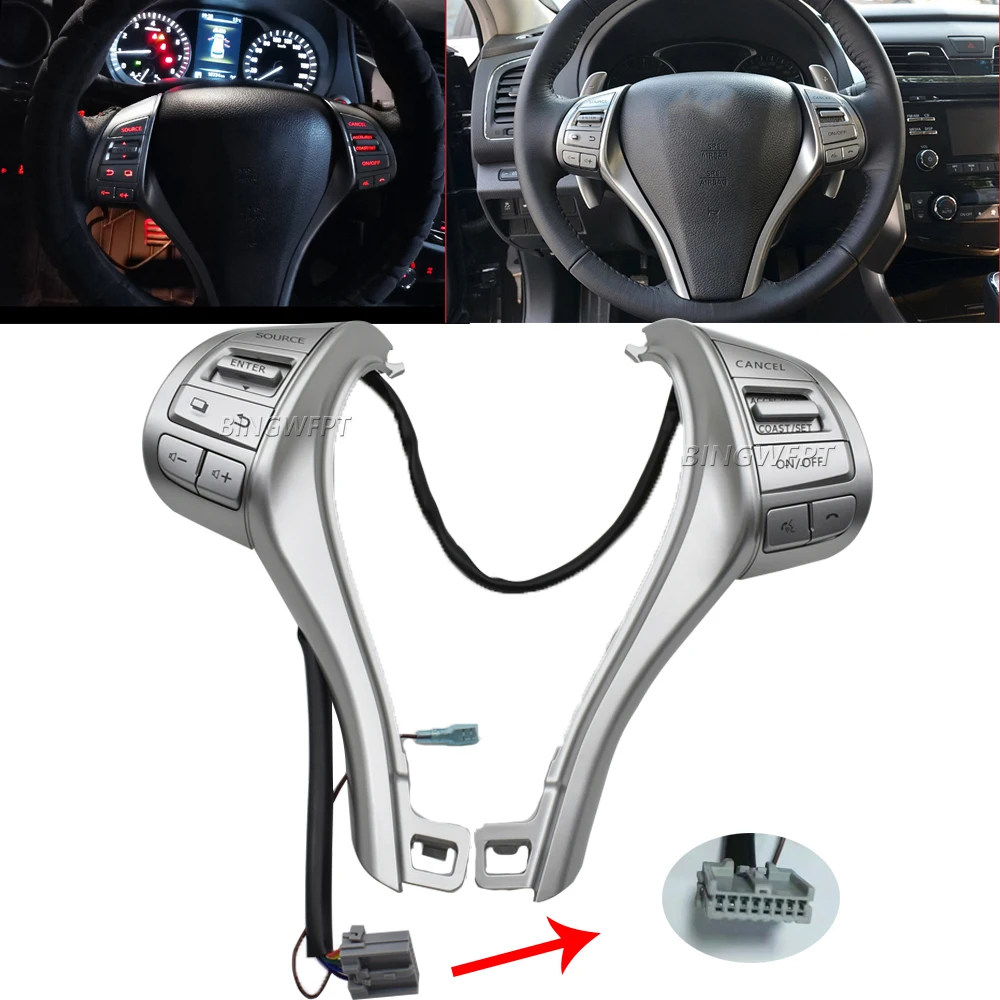 25550-3TA3A Multifunction Steering Wheel Combination Control Switch For Nissan Altima 2013-2018 NAVARA 2017-2021 Tiida 2016-2020