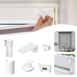 6/24pcs Curtain Replacement Repair Parts Plastic Folding Blinds Parts Set For Offices Bedroom Living Room Blinds Fixer