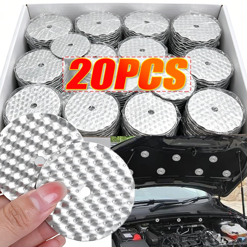 Aluminum Heat Shield Fixing Clip Exhaust Pipe Insulation Cotton Washer Retainer Nut Car Underbody Engine Soundproof Mat Fastener