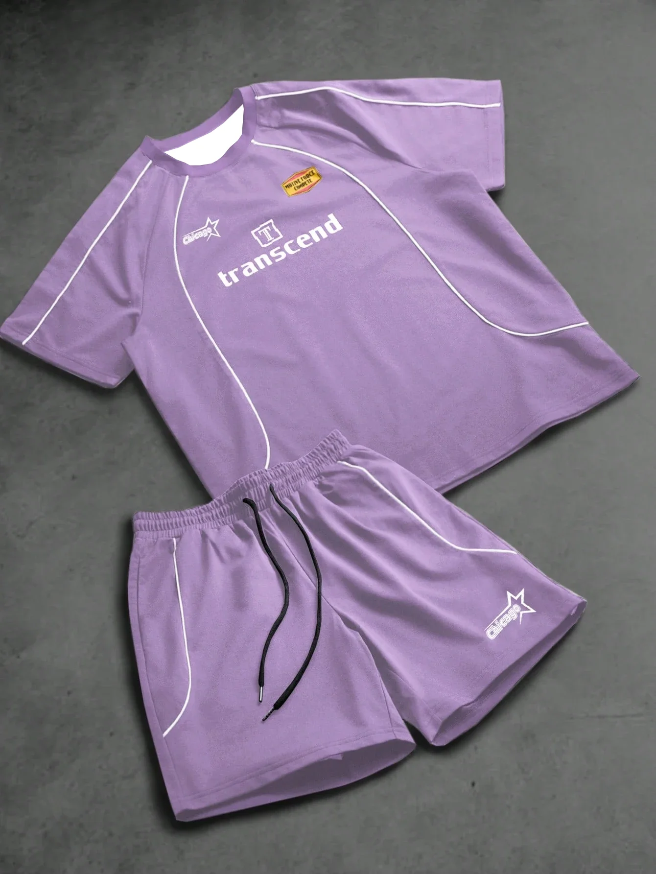 Homens de manga curta shorts conjunto personalizado secagem rápida ao ar livre na moda roupas esportivas respirável e confortável adultos