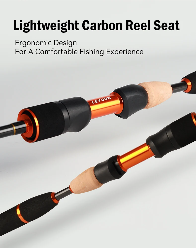 LEYDUN USOPP Angelrute 8 + 1 Abschnitte S608UL S608L 27,3 CM Reise Spinnrute FUJI Guide Carbon Für Bass Hecht angelruten – Detail 9