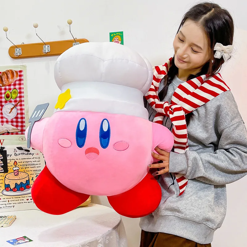 

2026 New Chef Kirby Super Cute Stuffed Plush Toy Doll Soft Sleep Pillow Room Decoration Birthday Gift For Girlish Heart Kids