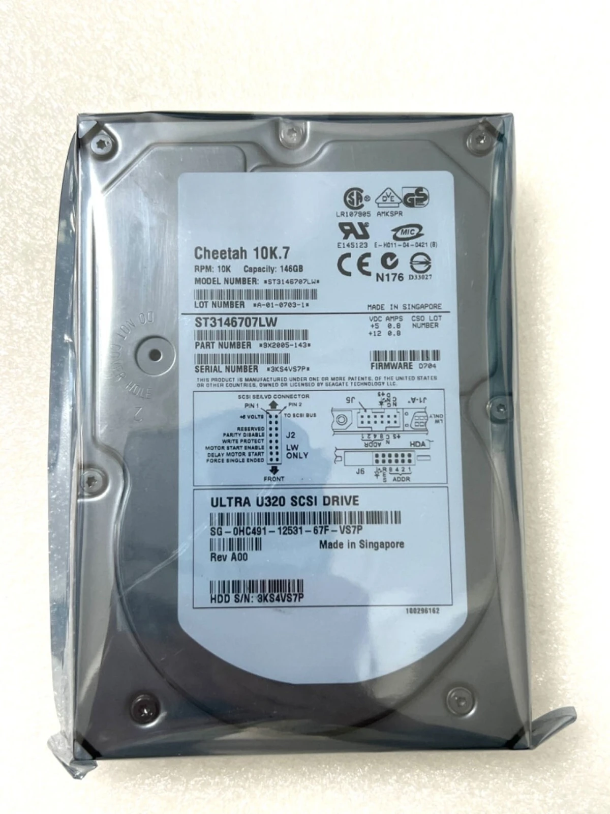 New  ST3146707LW 146GB 10K.7 3.5