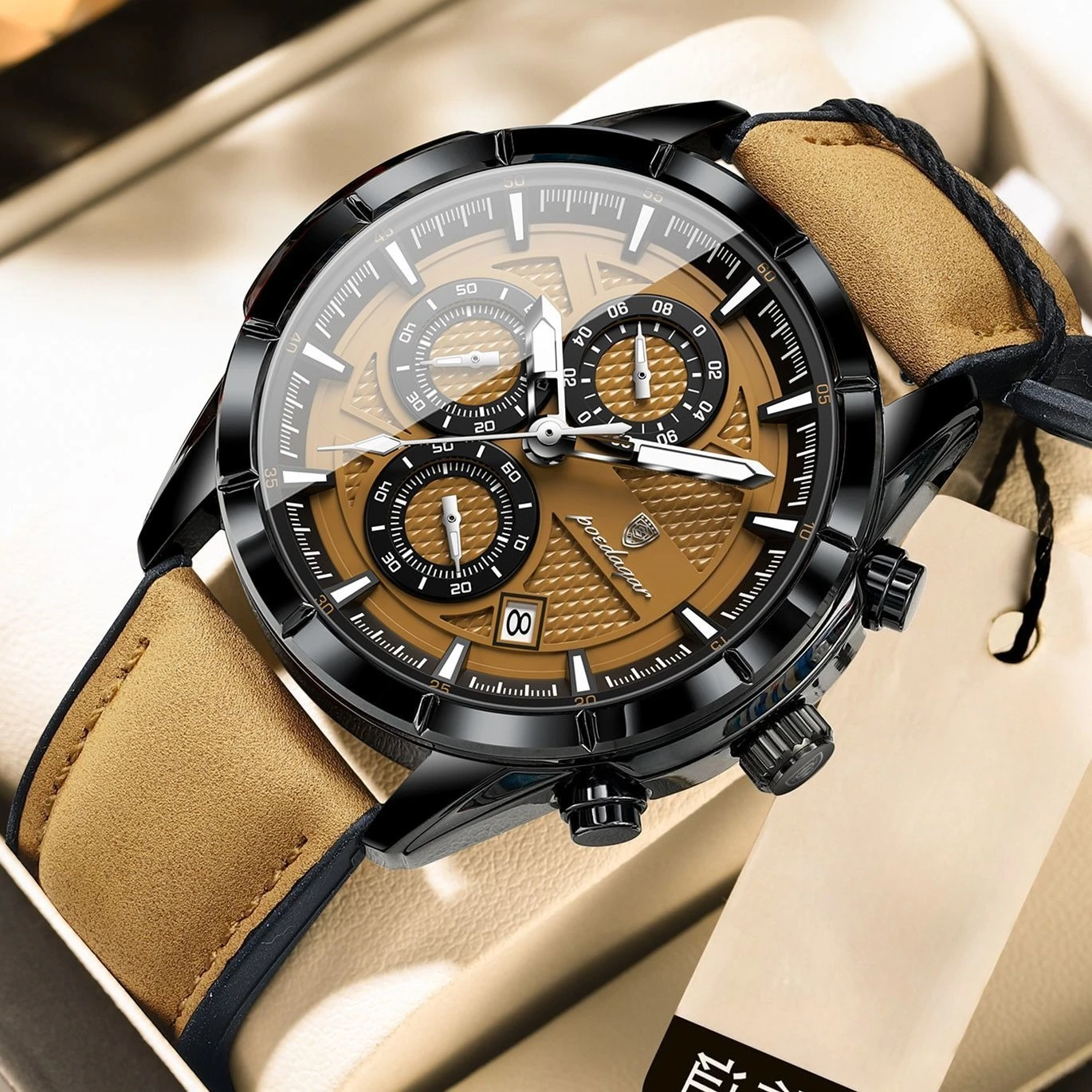 

2026 Men's Watch Waterproof Luminous Calendar Fashion Versatile Casual Retro Business