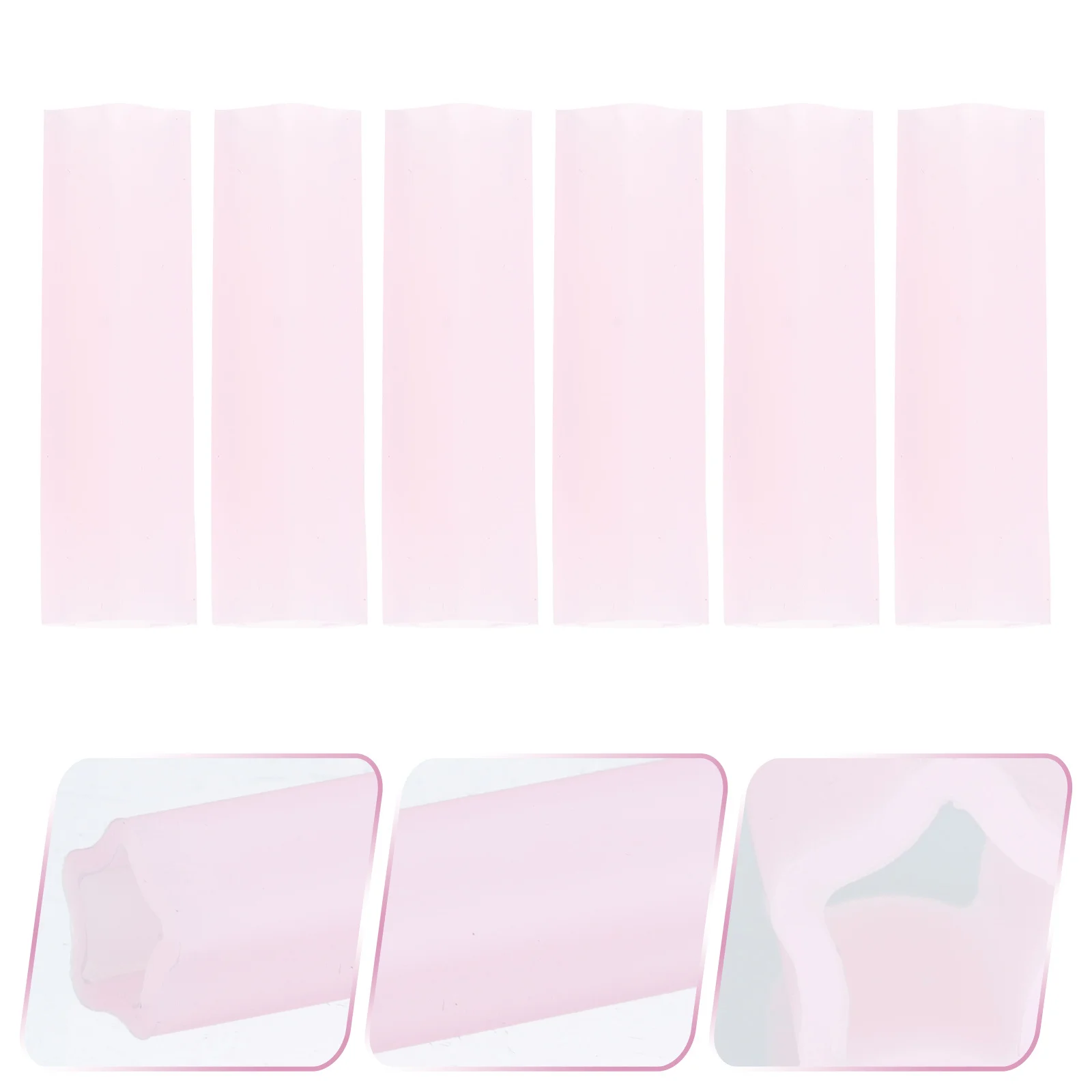 

6Pcs Silicone Nail Art Tool Covers Non-Slip Protective Tweezers Scissors Caps Sleeve Manicure Accessories Tweezers Cover