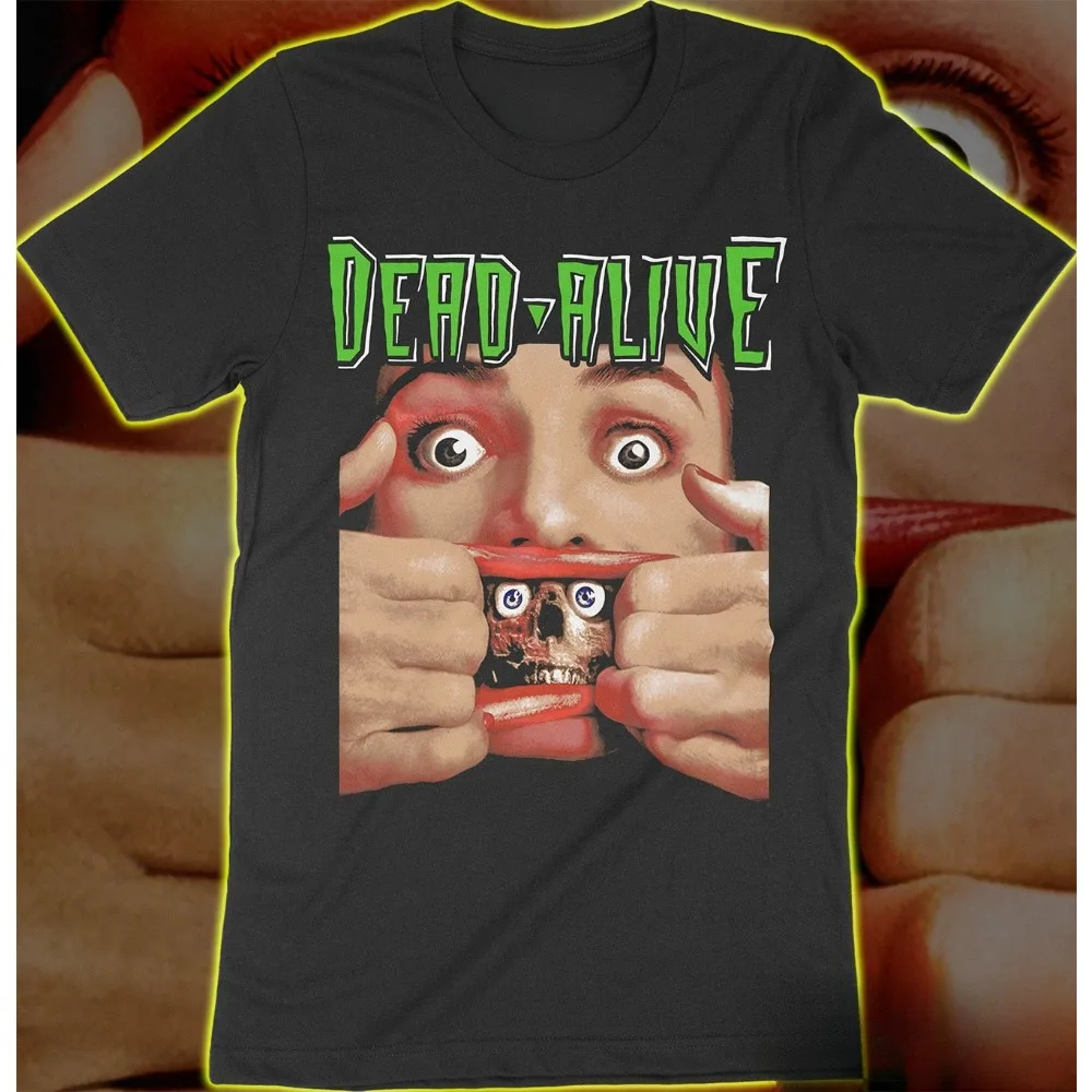 T-shirt graphique rétro Dead Alive, film d'horreur culte, scène de visage sanglant, pour hommes et femmes, streetwear décontracté