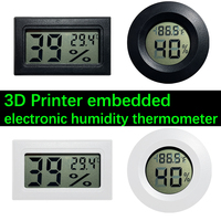 Hygrometer/Thermometer For Filament Dryer Box Airtight Moisture-Resistant Real-Time Monitoring For 3D Printer PLA ABS Filaments