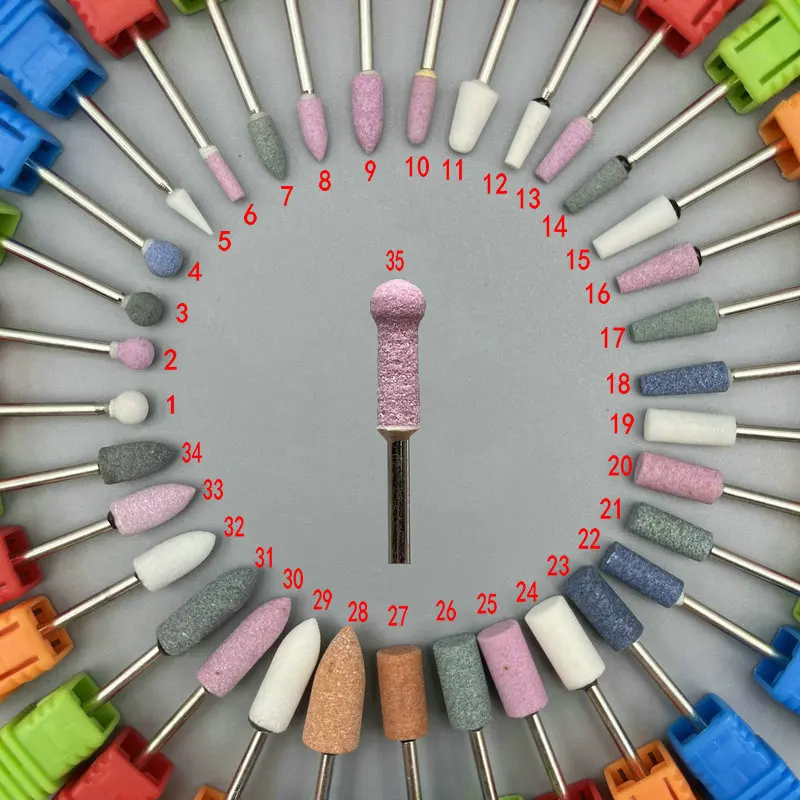 1Pc Quartz Nail Electric Manicure Drill Bits Nail Polishing Head Cutters Tools Pedicure Milling Cutter Files Nail Art Drill Bits