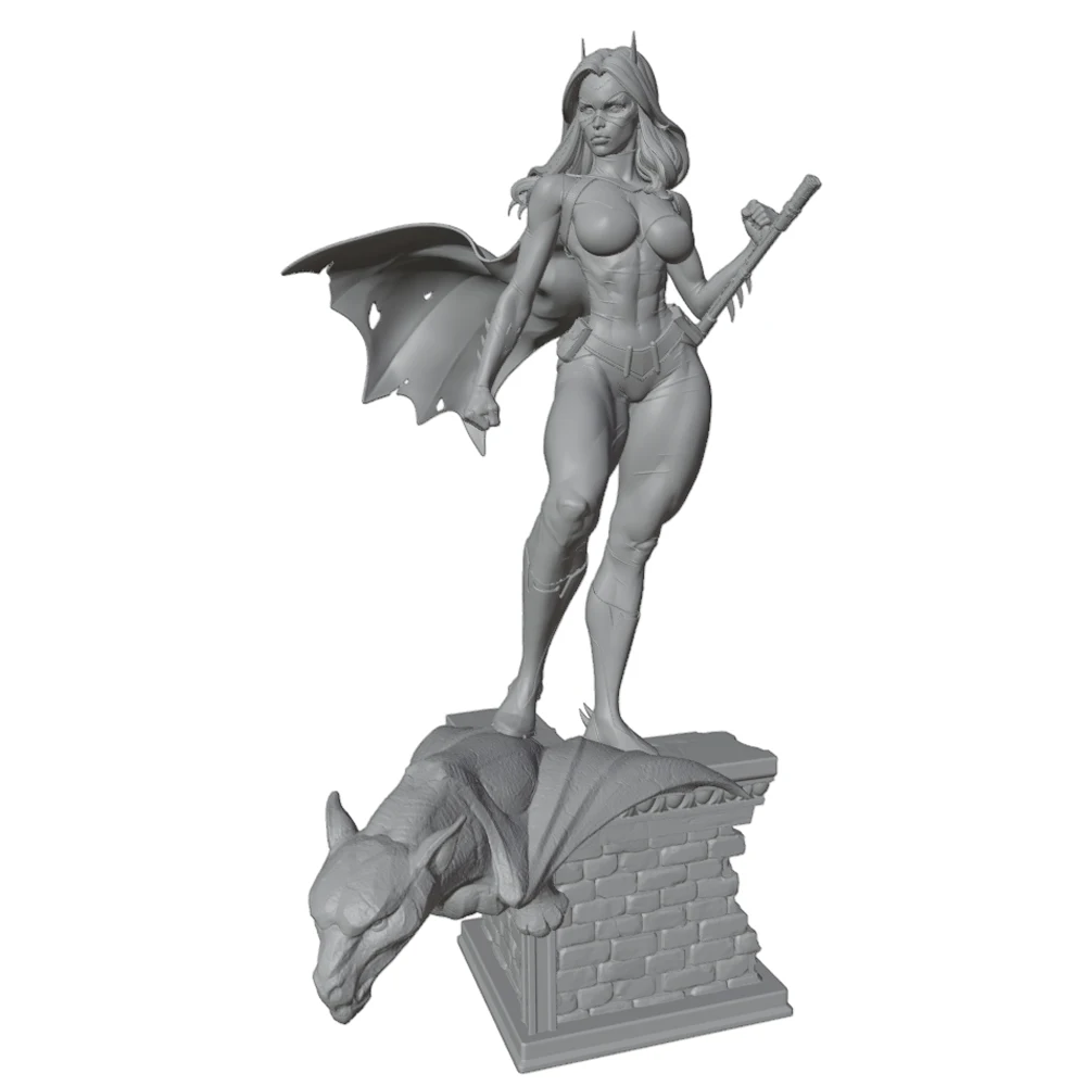 1/24=75mm-1/10=175mm Anime Character Statue GK Miniature 3D Printed Gray Model Figurine DIY Doll Model Unassembled And Unpainted