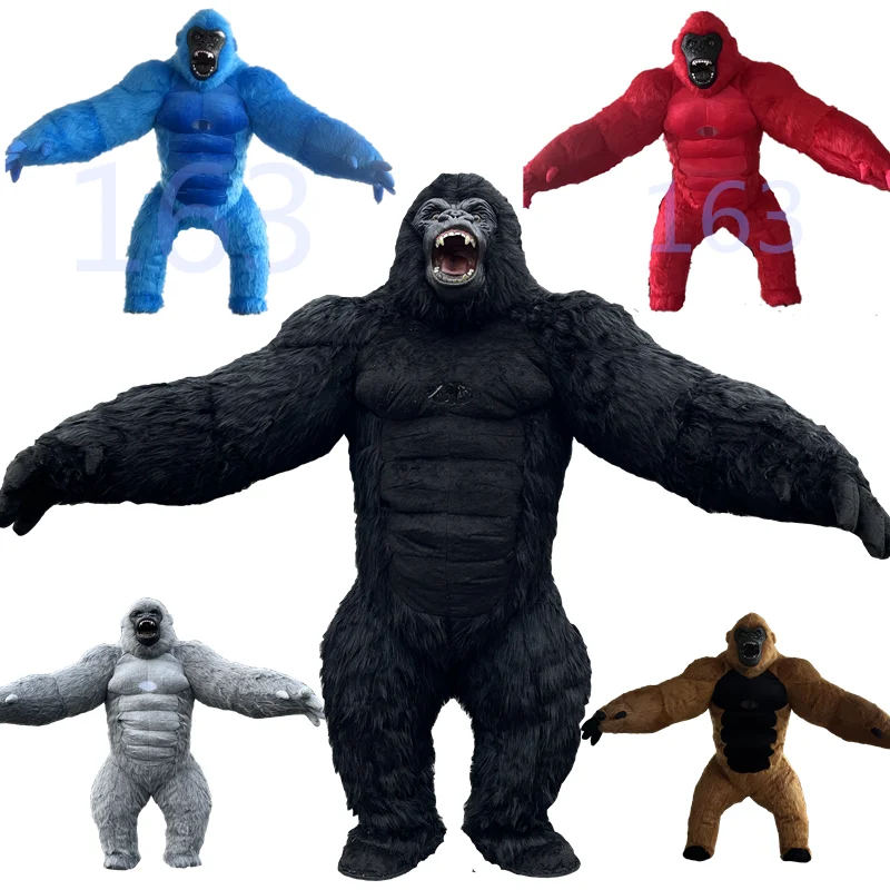 2.6-meter Inflatable Gorilla Mascot Costume Birthday Party Wedding Celebration Performance Inflatable Costume King Kong