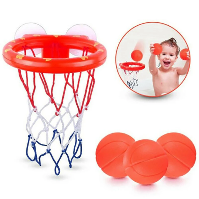 Baby Bath Toys Suction Cup Shooting Basketball Hoop With 3 Ball Bathroom Bathtub Shower Toy Kid Play Water Game Toy For Children