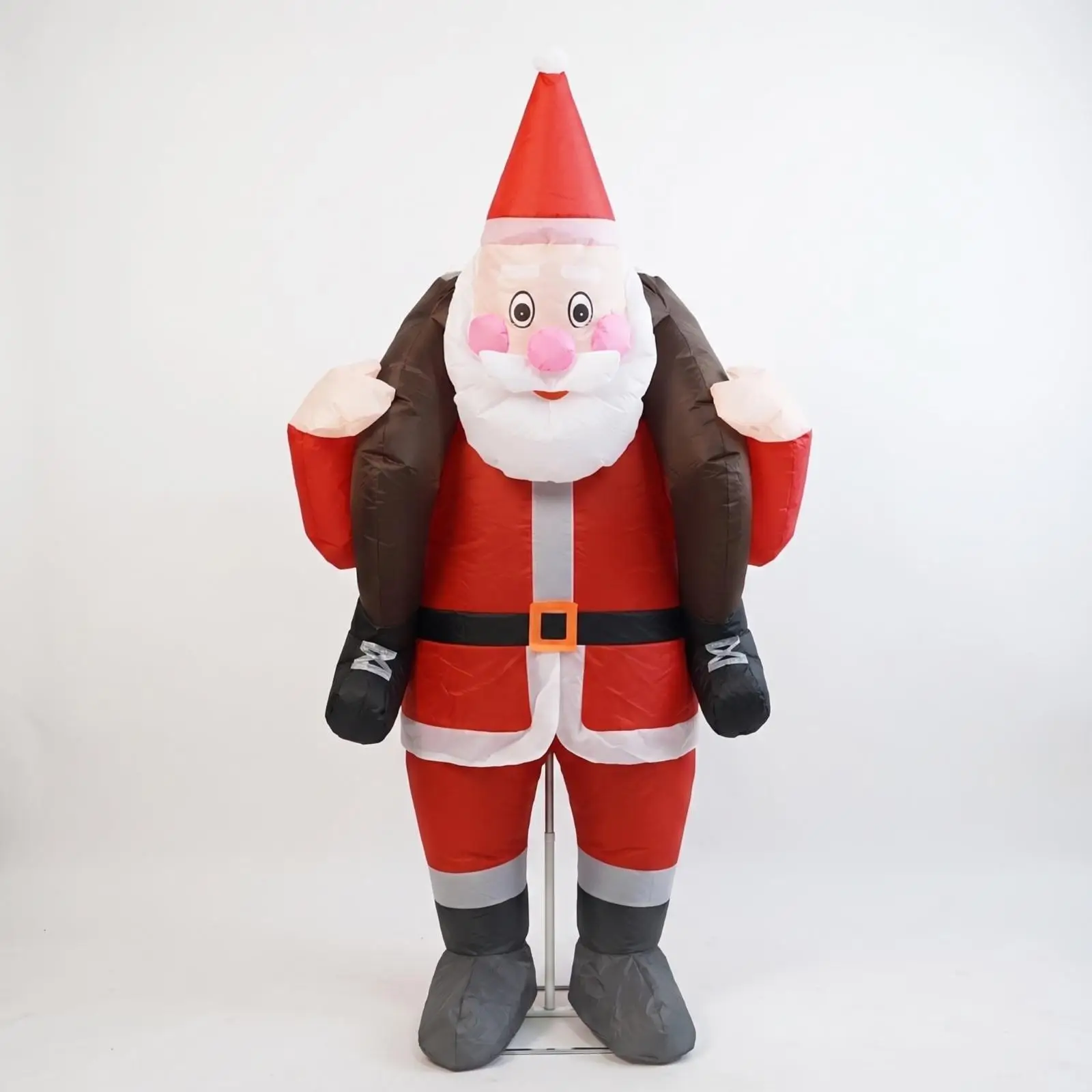 Inflatable Santa Costume Funny Inflatable Santa Suit Full-Body Xmas Outfit for Adults, Christmas Parties, Holiday Gatherings,