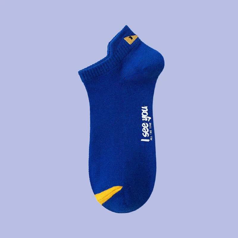 5/10 Pairs Deodorant Sweat-Absorbent Summer Thin Breathable Low-top Boat Socks Sports Socks Spring and Summer Men's Socks