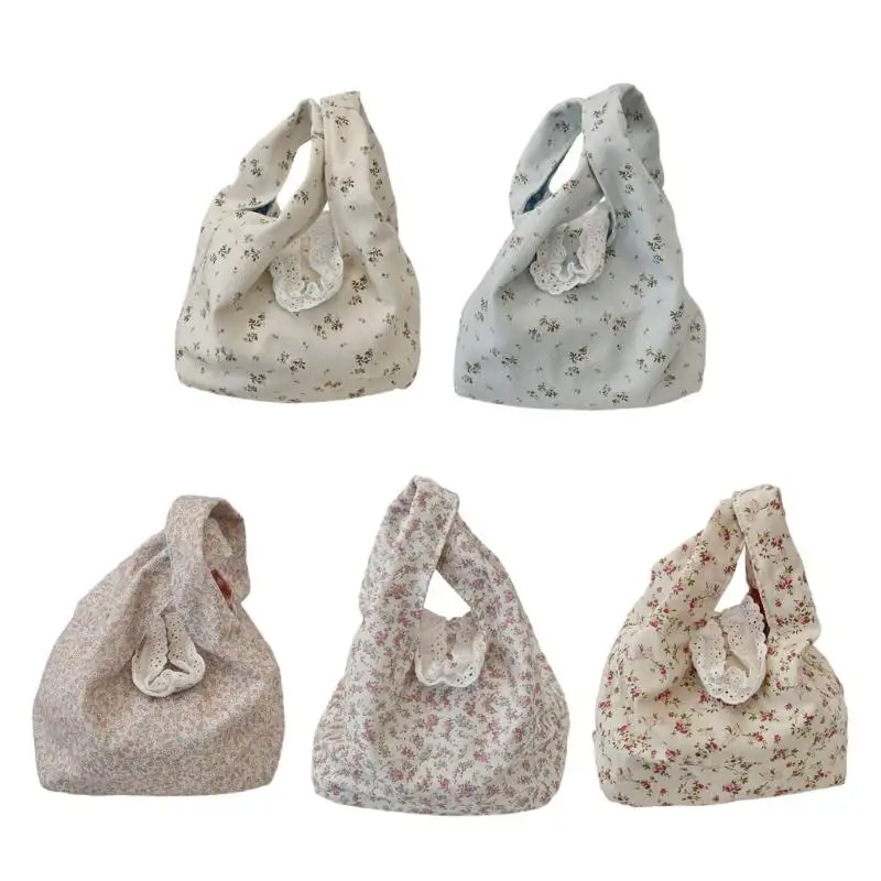 

X5XA Легкая сумка с узлом с цветочным узором Практичная сумка с цветочным принтом Модные вечерние сумки на каждый день Essential