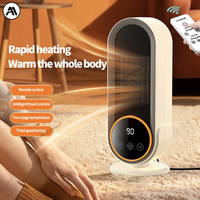 1200W Smart Touch Screen Space Heater - Remote Control, Timer, Portable Electric Warmer for Home/Office