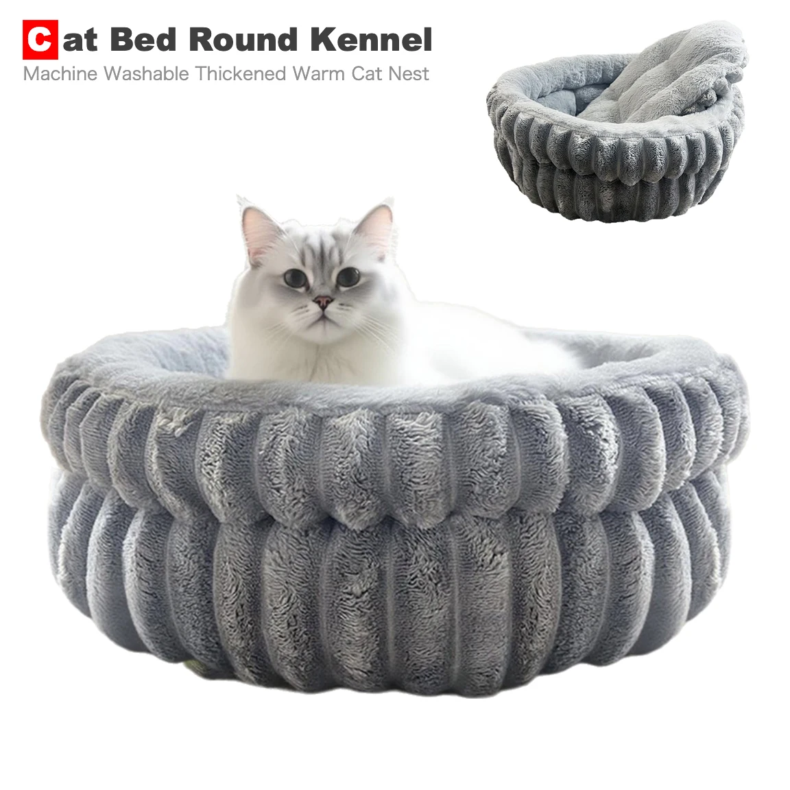 

Утолщенный моющийся коврик для кошек, кровать для маленьких собак, теплая подушка для кошек, удобная плюшевая кровать для щенков, съемные аксессуары для щенков