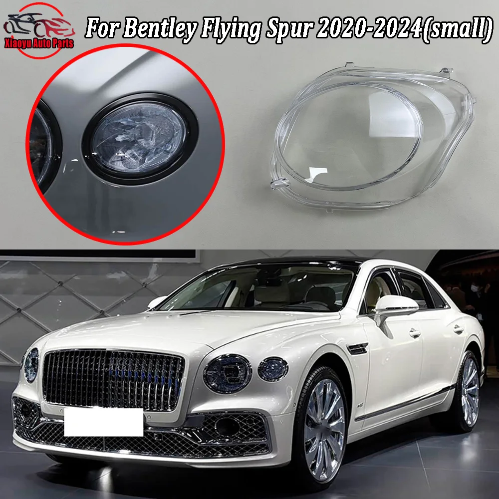 

For Bentley 2020 2021 2022-2024 Flying Spur (small) Headlamp Transparent Lampshade Shell Masks Headlight Cover Lens Plexiglass