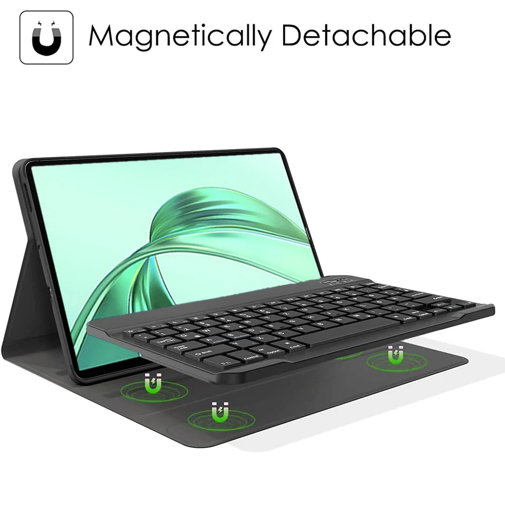 Tablet Case for HUAWEI Honor Pad X8a 11 Inch, Detachable Bluetooth Keyboard Cover for Honor Pad X9 11 Inch
