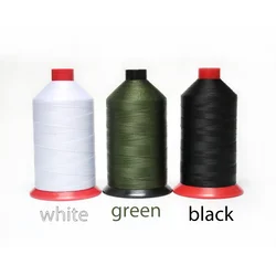 Tex 70 Medium Heavy Duty Bonded Nylon Thread 210D/3 Sewing Leathers Shoes Upholstery Canvas Stitching 16OZ 6200 Yards 3 Colors