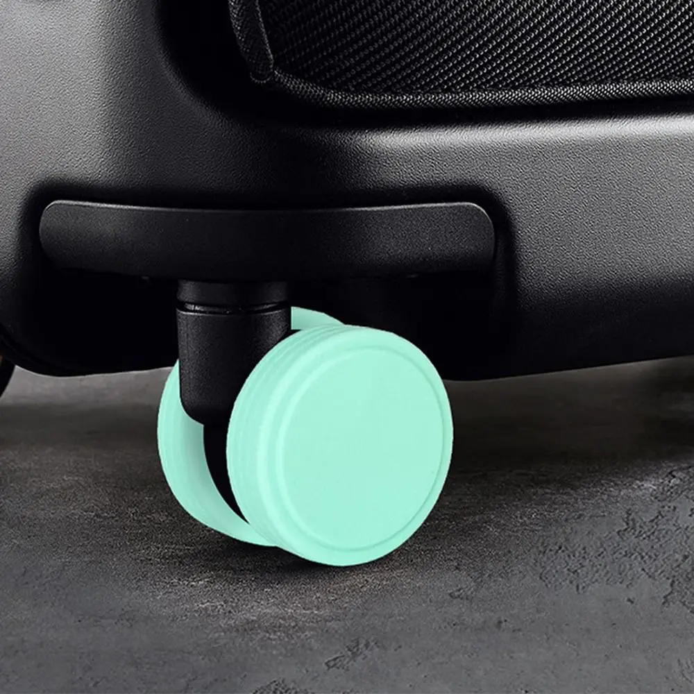 Anti-slip Luggage Wheels Protector Cover Silicone Reduce Noise Suitcases Wheel Protection Rings Reduce Wheel Wear