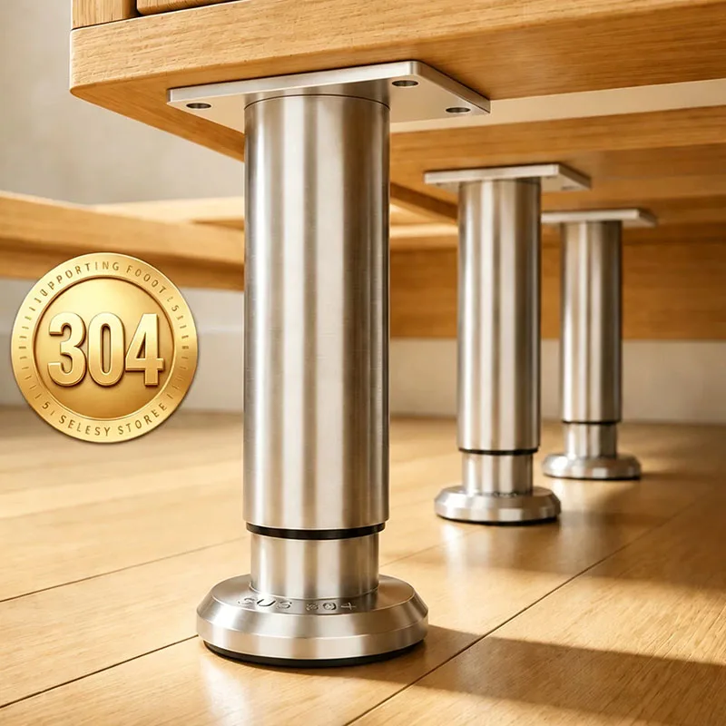1Pcs Adjustable Metal Furniture Legs Stainless Steel Sofa Feet Couch Leg Replacement Cabinet Legs Durable Furniture Accessories