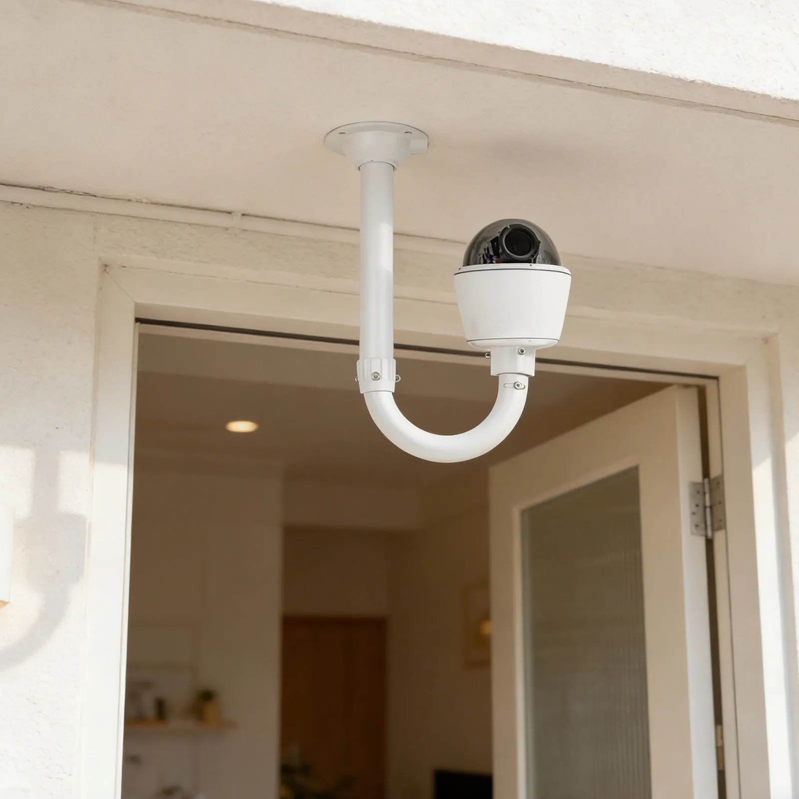 Telescopic Aluminum Alloy Camera Mount Extendable Security Camera Wall Bracket Adjustable Surveillance Pole Indoor Outdoor 45Mm