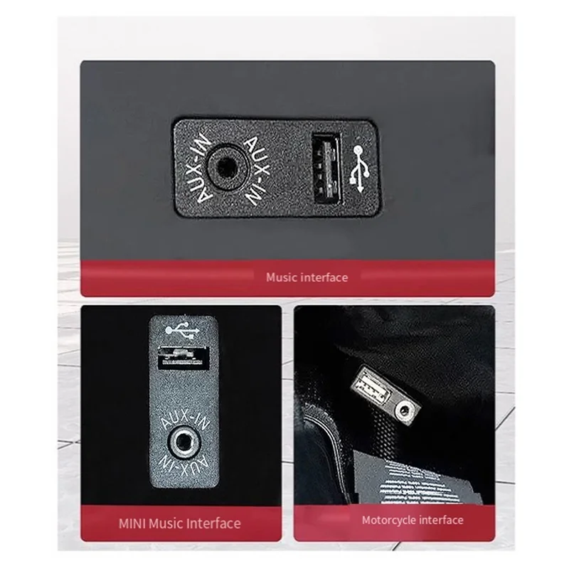 Adaptador JABS-Aptx-HD Bluetooth 5.0 com cabo Y para BMW Mini Cooper USB + AUX Ipod Iphone Interface de música (300B)