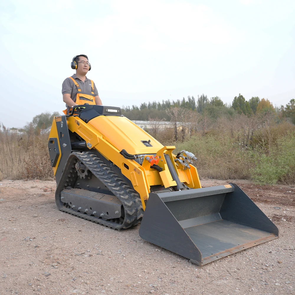 Fast Delivery CE EPA Track Bucket Front Attachment Mini Skid Steer Loader