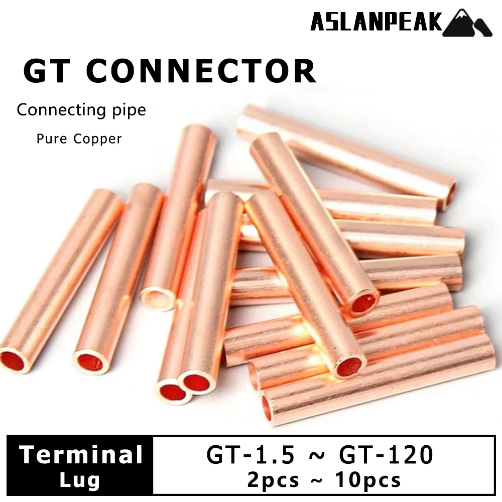 Terminal/lug Wire Electrical Copper Connecting Terminal lug Cable Pure Copper Cable Connecting pipe Intermediate connector