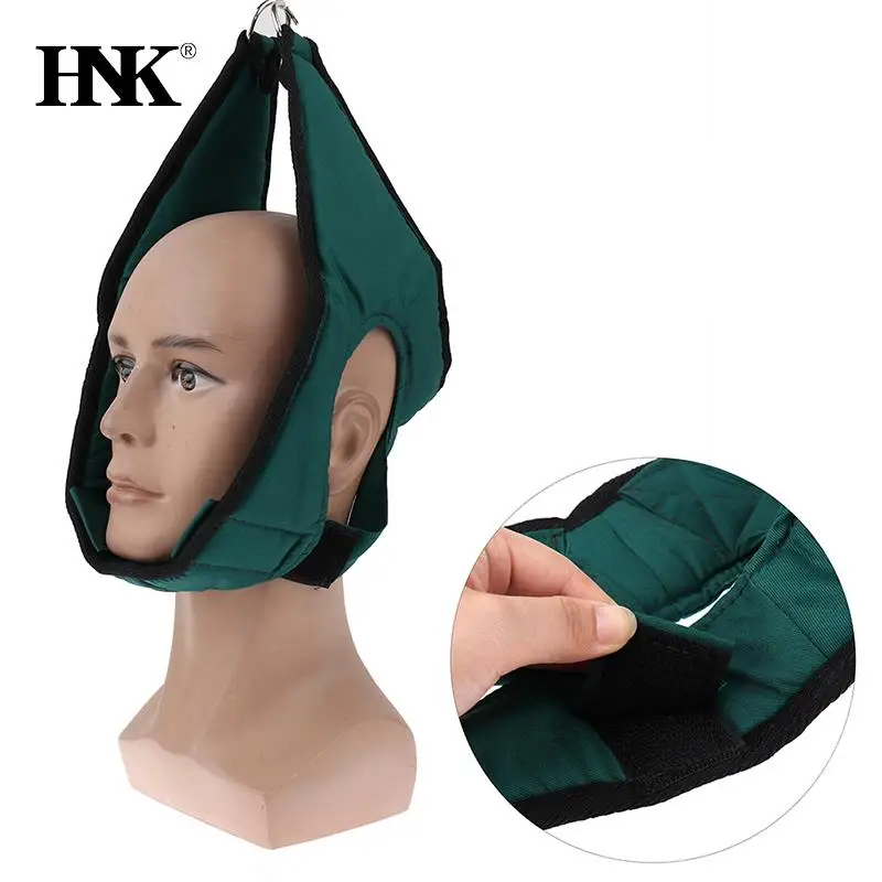 1PCS Chiropractic Neck Traction Cushion Hanging Cervical Traction Device Soft Neck Stretching Belt Pain Relief Metal Bracket