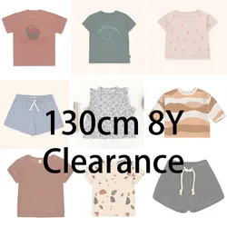 EnkeliBB 2+ Pieces Free shipping ~ 130cm 8Y Clearance Kids Boys Girls Summer T-shirt Fashion Brand Tees