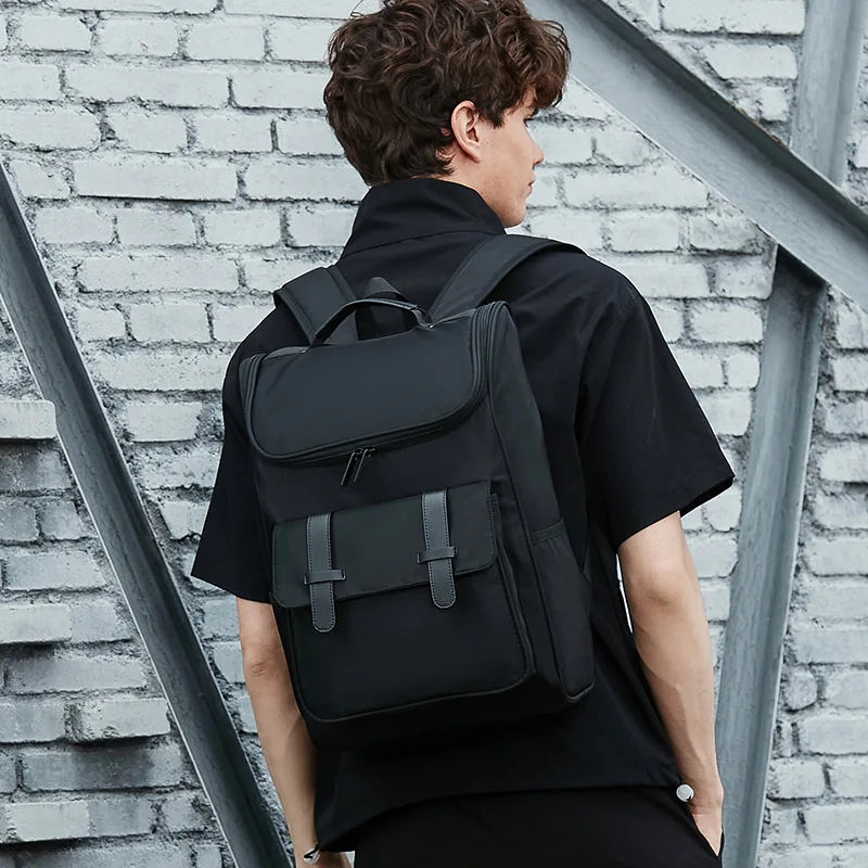 Large Capacity Travel Backpack for Man Waterproof Casual Nylon Teenagers College School Bag Male Daily Use Daypack