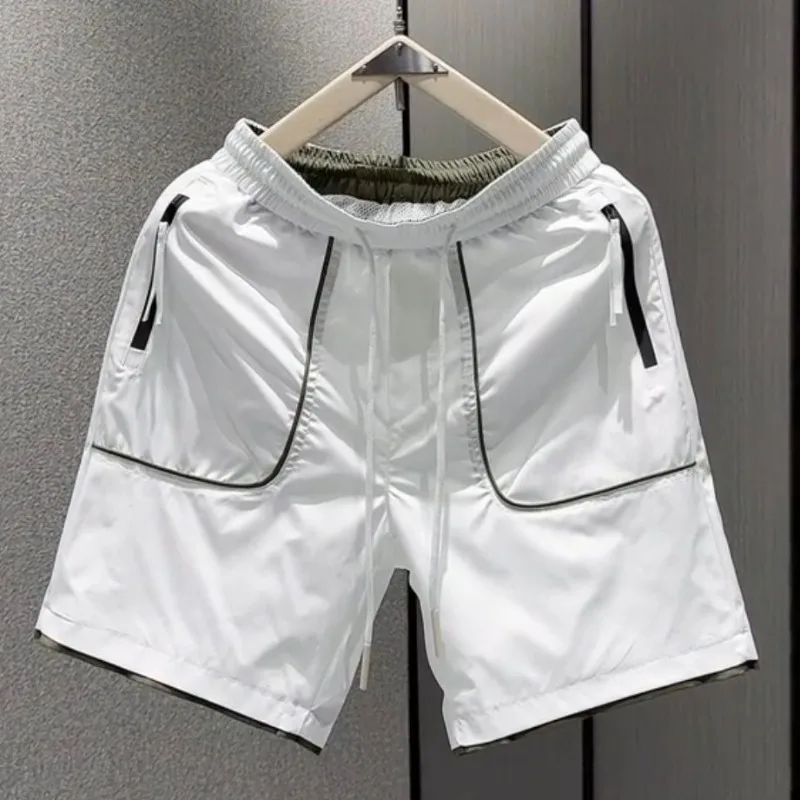 Men's Plus Size Summer Shorts Casual Loose Fit 5 Inch Inseam Cargo Shorts with Pockets Streetwear Hip Hop Sportswear