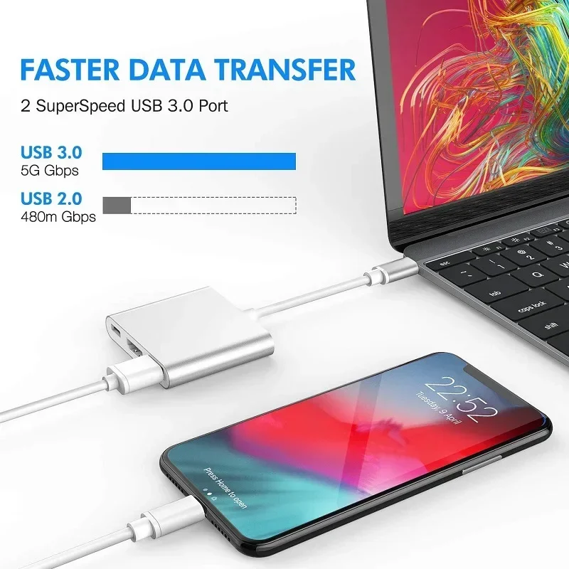 High Quality 3 in 1 USB C HUB Extension Dock TV Projector Adapter HUB Expansion for MacBook Pro New Mac Air Surfce ChromeBook