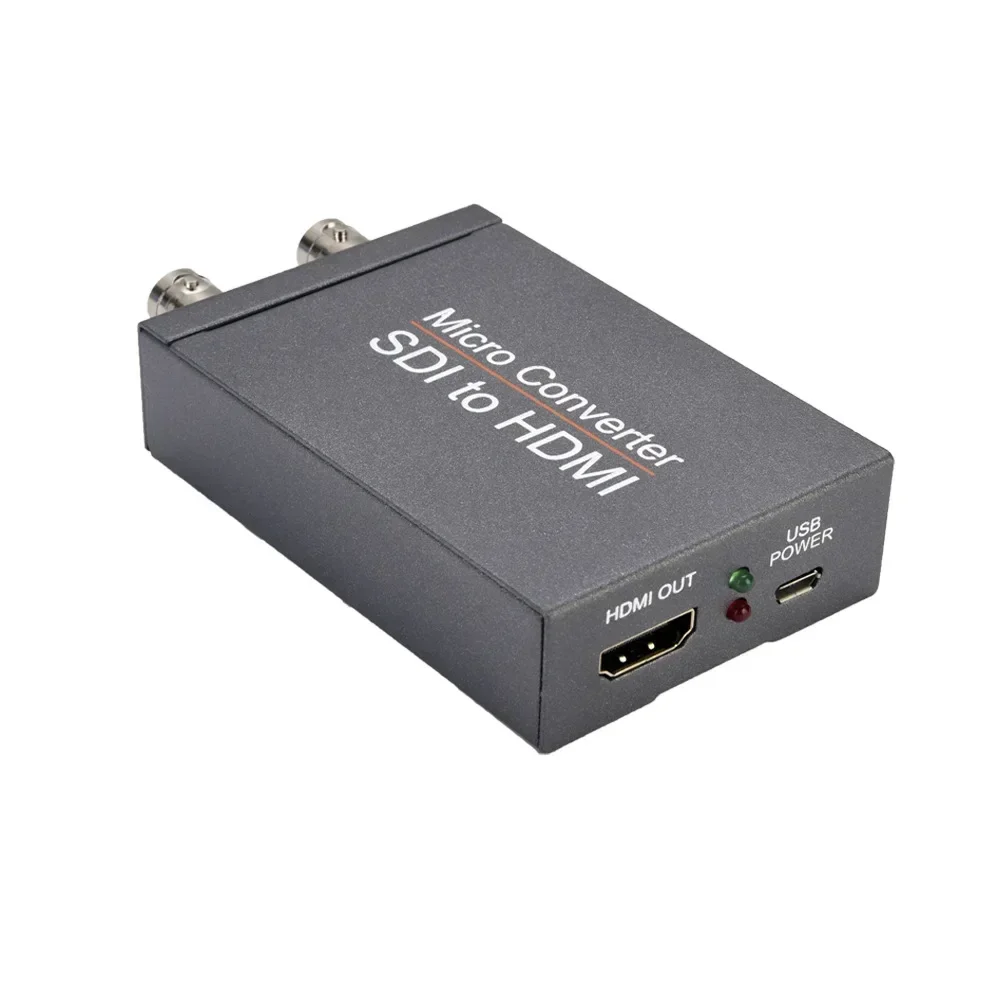 HD 3G Video Converter SDI To HDMI / HDMI To SDI Adapter with Loop Display Audio Auto Format Detection for Camera To TV Monitor