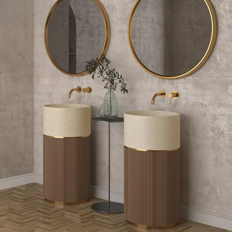 Column basin splicing independent basin artificial stone sink bathroom column base bathroom washbasin