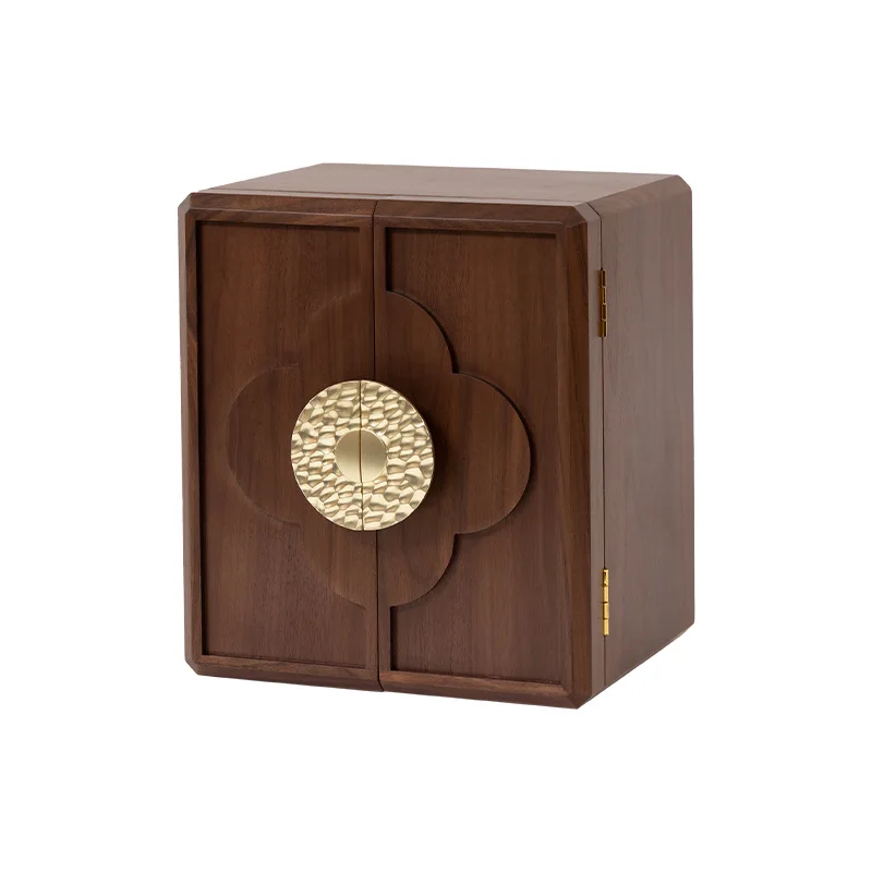 

Solid wood jewelry box storage box with lock large capacity light luxury bride wedding gift gold jewelry box