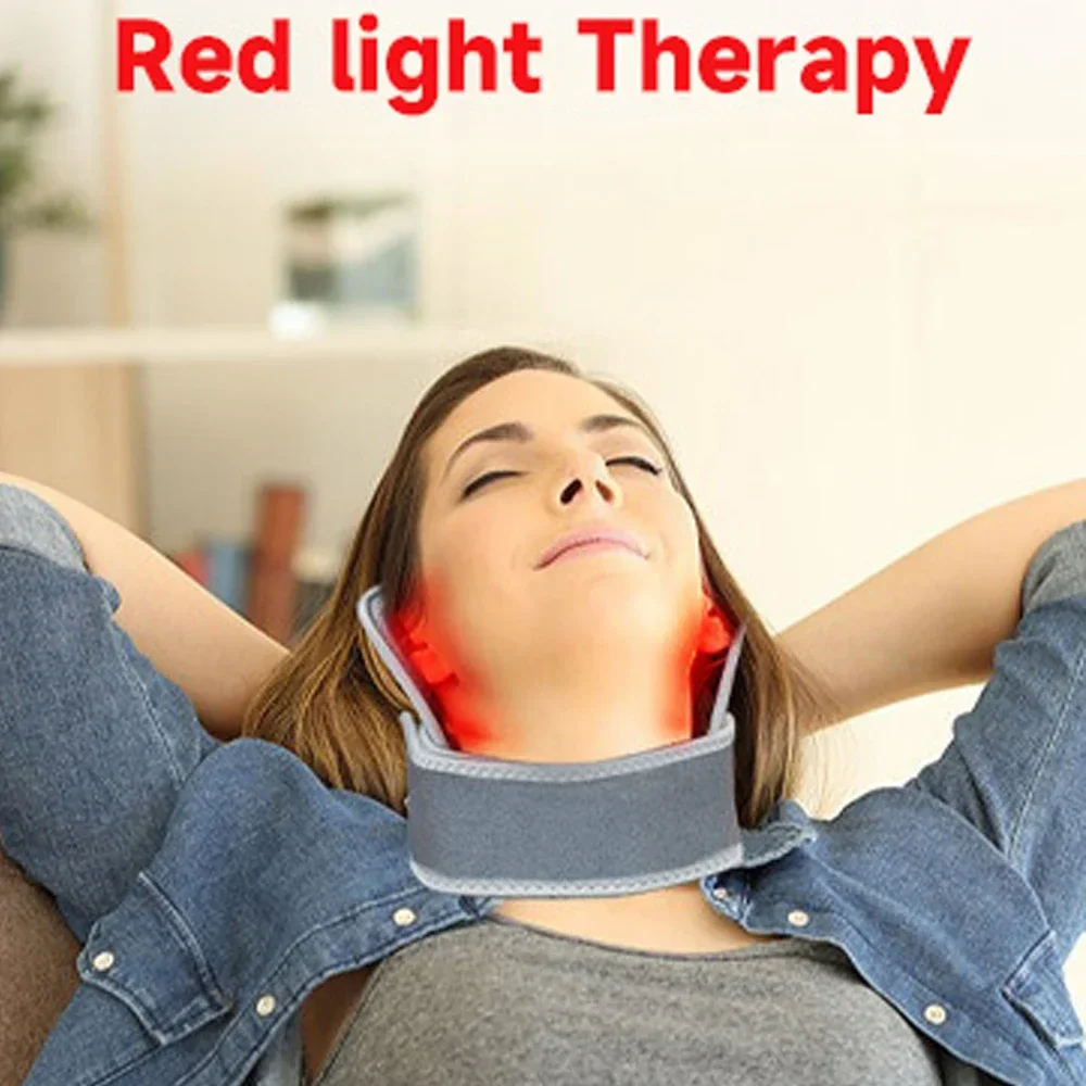 60 LEDs Red＆Infrared Light Therapy Belt 850nm 660nm Back Burn Fat Wrap Slimming Machine Waist Heat Pad Full Body Joints Muscle